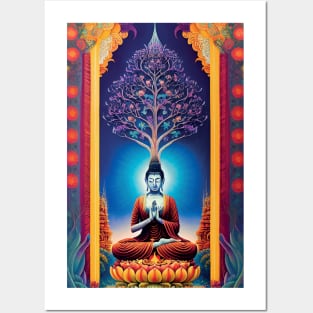 Buddha and the tree of life Posters and Art